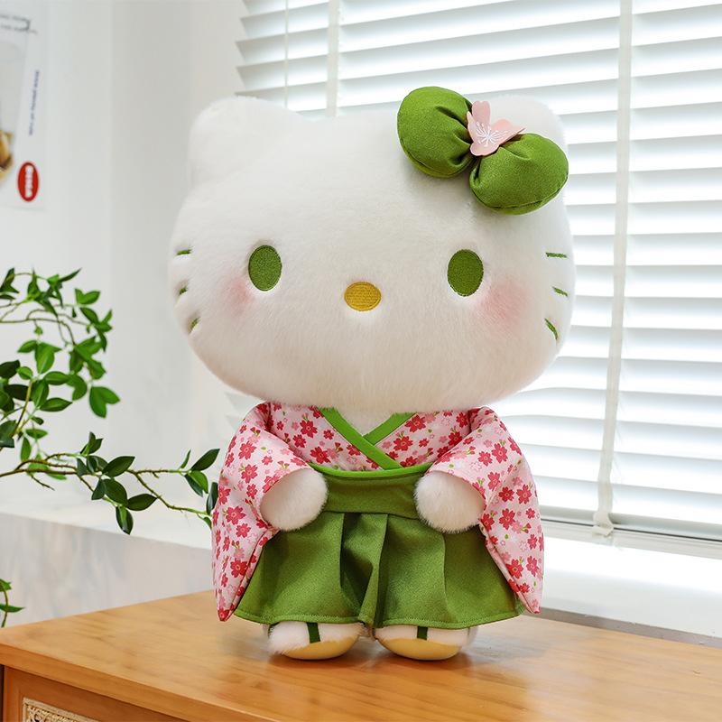 2026 New Sakura KT Cat Matcha Sakura Kimono Series Kulomi Yugui Dog Kt Plush Toy Gifts 35cm0.33kg