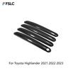 For Toyota Highlander    Accessories ABS Chrome Exterior Door Handle Cover Trim Sticker Decal