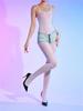 Women'S Elastic Unitard Spaghetti Strap Oil Shiny 5D Thin Sheer Bodysuit Sexy Open Crotch Tights Woman Clothing Leotard