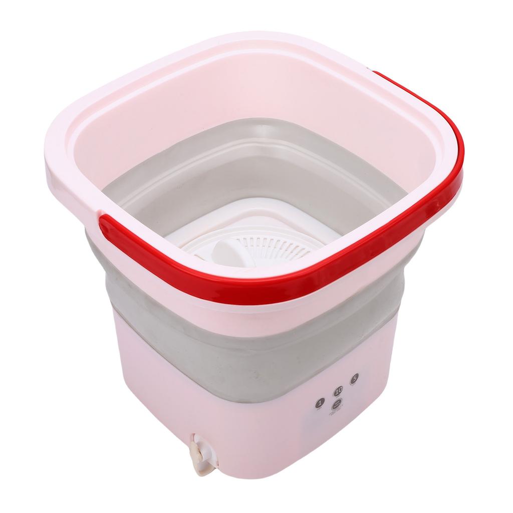 Single Person Portable Washing Machine Roseate 4.5L Small Foldable Washer with 1min 5min 10min Timer for Business Trip Travel