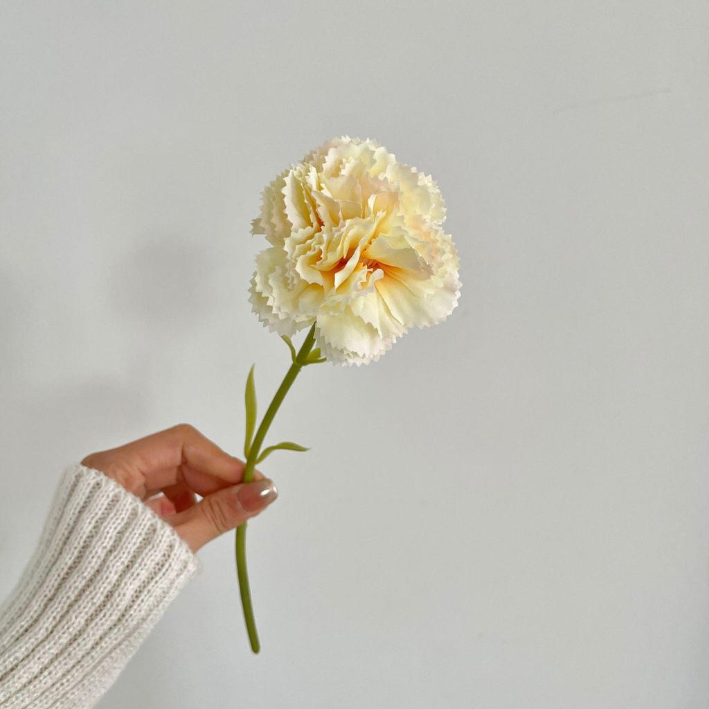 Carnation Fake Flower Arrangement - Perfect for Mother's Day, Teacher's Day, Home Décor, and Photo Prop