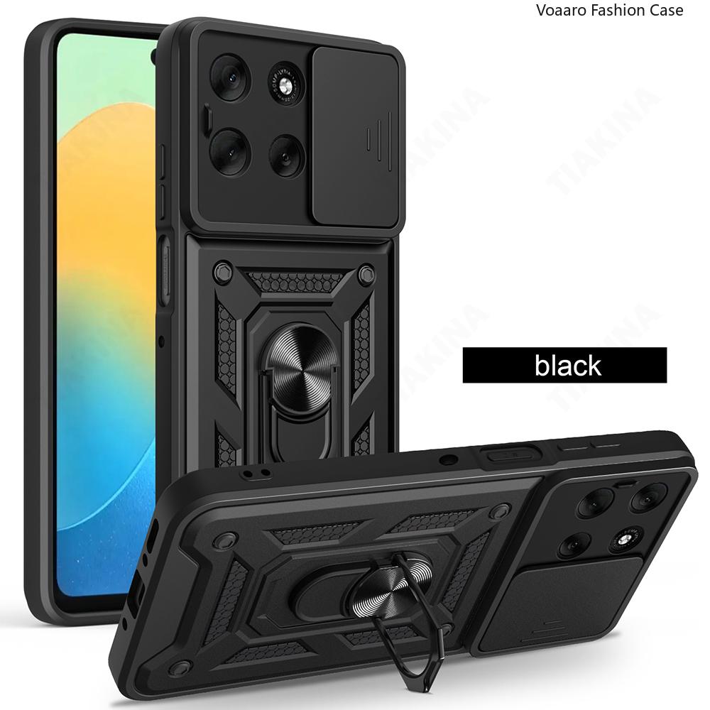 Armor Funda für Motorola Moto G56 G86 G05 G15 G75 G35 G55 G85 Edge 60 Pro 50 Ultra Fusion S50 Neo Hülle Magnetischer Ringständer Abdeckung
