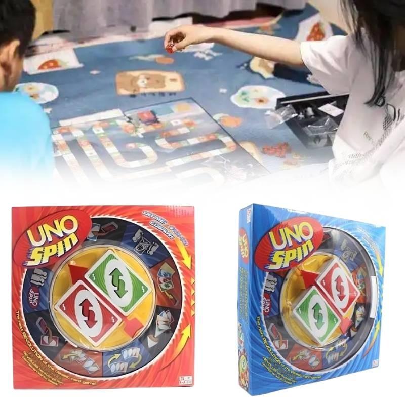 Card Uno Spin Game Board Game Toy Family Party Education Interactive Gift Prop
