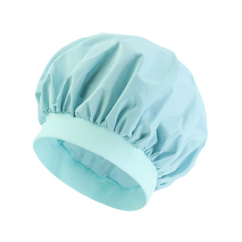 Damen Badehut, wasserdicht, elastisch, für die Dusche, Haarabdeckungen, Badekappen, Beanie, Beauty Perm Cap, staubdichte Haarkappe, Badezimmer-Accessoires