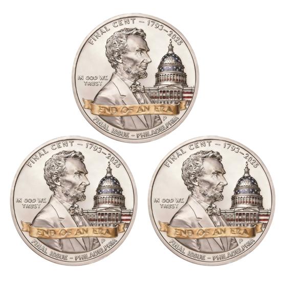 Final Cent Tribute Memorial Coin End of An Era Penny Commemorative Coin 3D Engraved Uncirculated Challenge Coin Symbolic Final Penny Keepsake