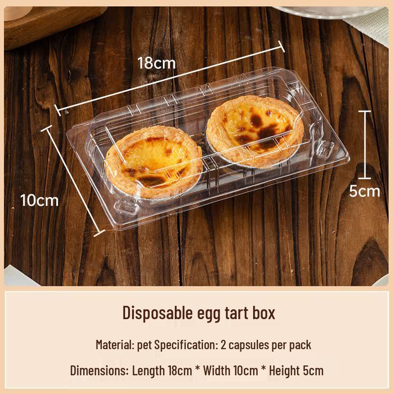 MEIDI Disposable Transparent Egg Tart Box