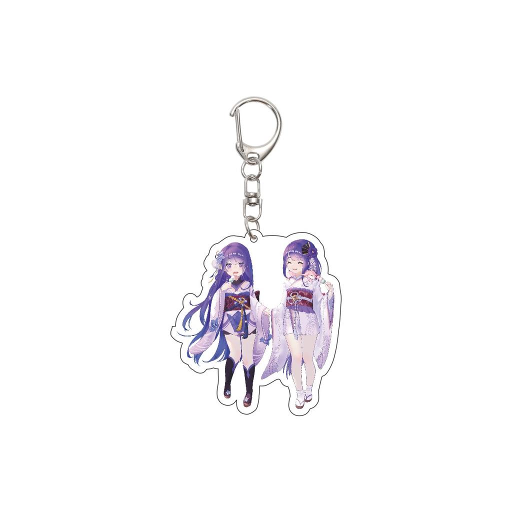 55MM Anime Genshin Impact Keychain Beelzebul Key Chain Acrylic Model Plate Christmas Gifts