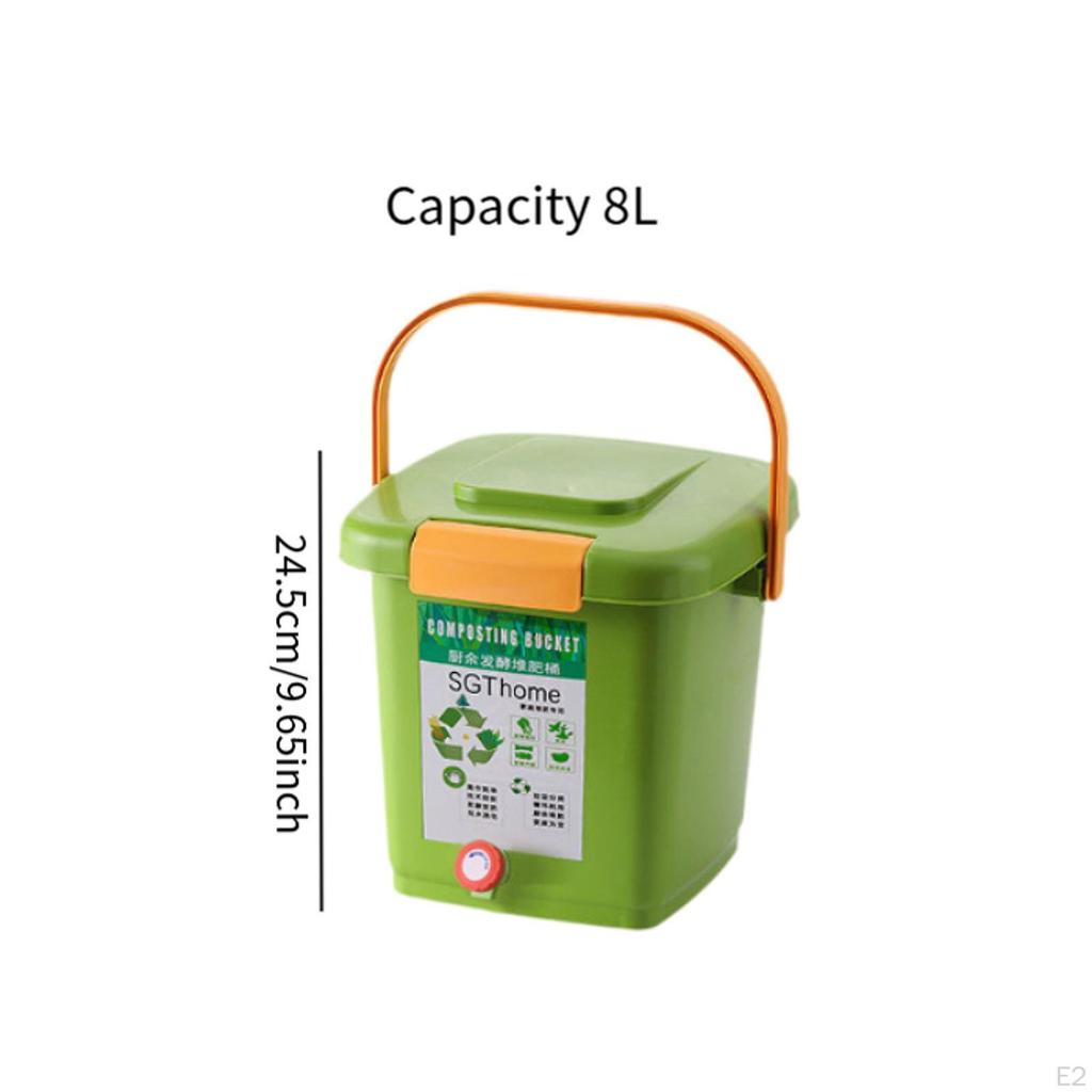 Compost Bin for Garbage, Household, Food Waste Container, Practical Waste,