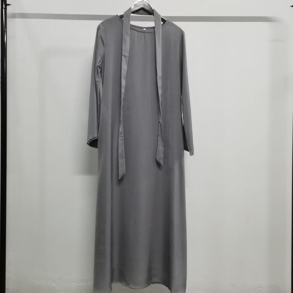Yiduo Duo Round Neck Flared Sleeve Muslim Fashion Dress 21512#