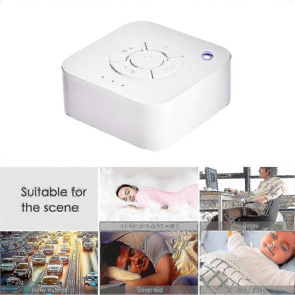 Macchina del Rumore Bianco Ricaricabile USB Spegnimento Programmato Macchina del Suono per Dormire e Rilassamento