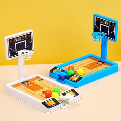 2 Piezas Mini Máquina de Disparo de Dedos de Baloncesto Color Aleatorio Juego de Mesa Interacción Padres e Hijos Juegos de Escritorio Fiesta Regalo para Niños