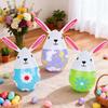 Safe Easter Inflatable Rabbit PVC Inflatable Easter Eggs Funny Easter Rabbit Ornament Easter Party