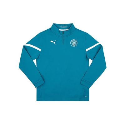Tricou de fotbal casual cu mânecă lungă și fermoar pe jumătate, Sezonul 21-22, Topuri pentru bărbați, Albastru 764510-05