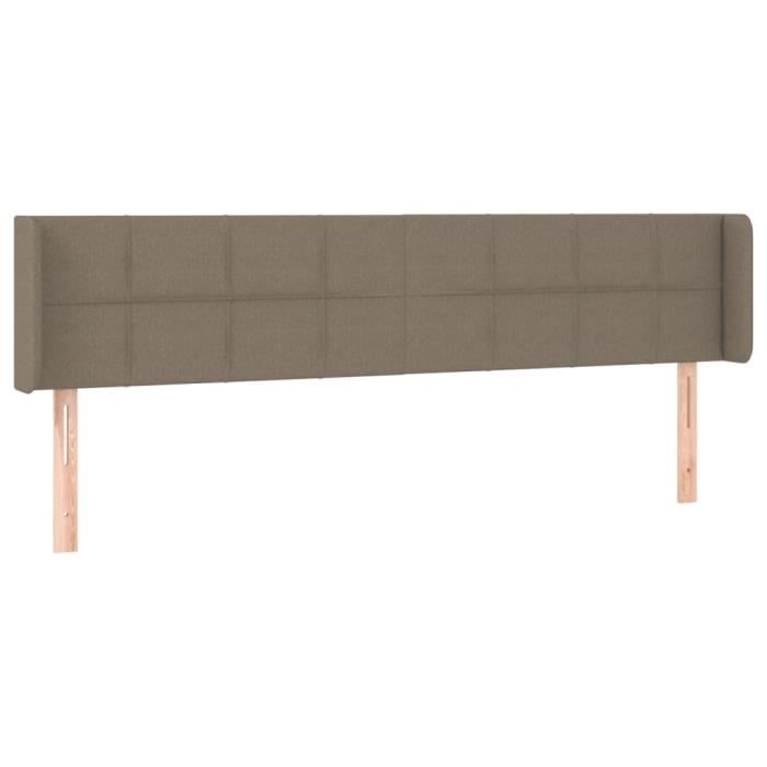 VidaXL Headboard with Ears Taupe 183x16x78-88 Cm Fabric3118786