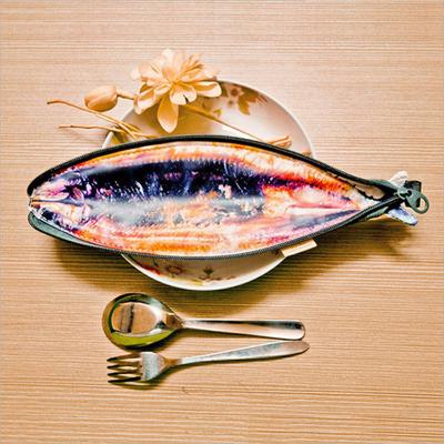 Kreative 3D Fisch Form Bleistift Fall Tasche Schreibwaren Schule Liefert Kosmetik Tasche