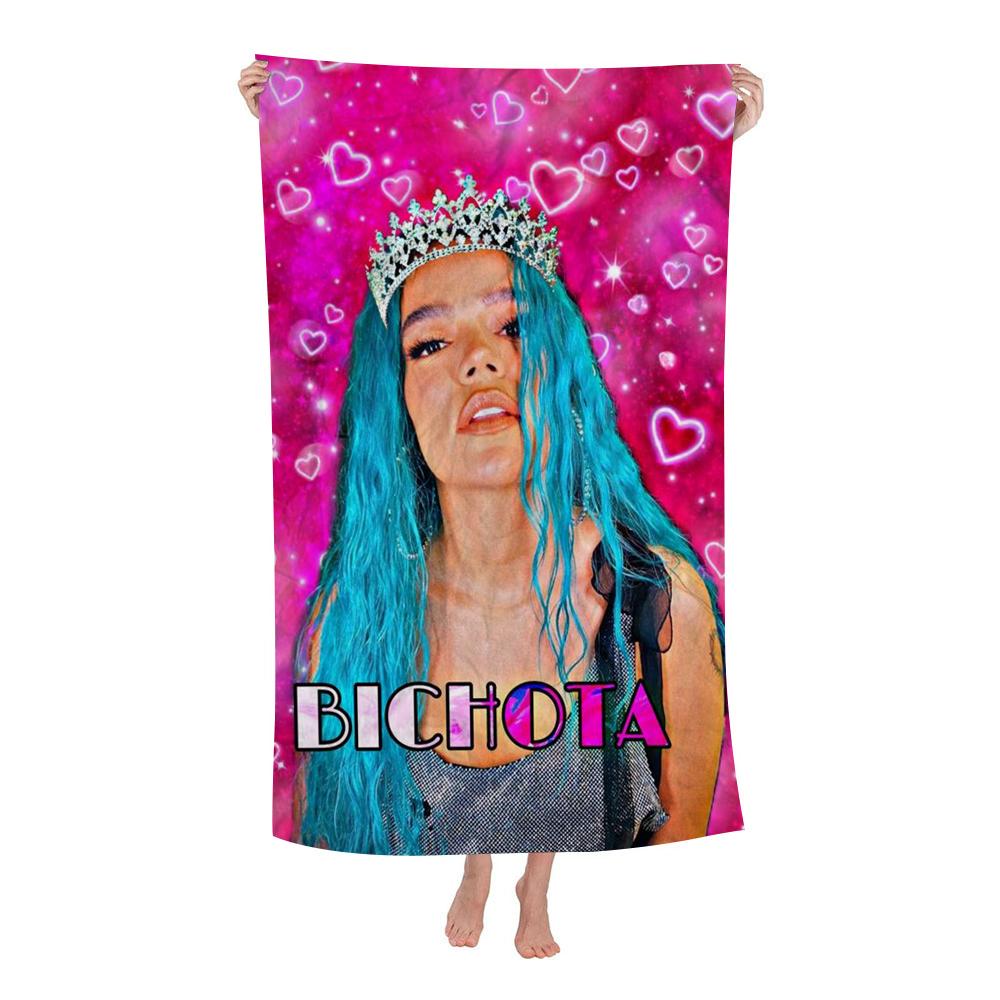 Karol g Manana Sera Bonito Beach Towels Shower Towel Sauna Travel Spa Microfiber Quick Dry Gym Accessories Cute Room Decor