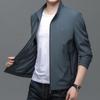 Spring and Autumn New Jacket Men's Korean Style Handsome Lapel Thin Jacket Casual Trendy Tops for Men