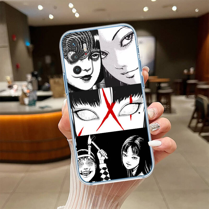 Junji Ito Tomie Phone Case for Motorola G14 G15 G24 G30 G31 G32 G34 G41 G42 G51 G52 G50 G60S G60 G62 G72 G71 G73 G84 G85 G200 E32