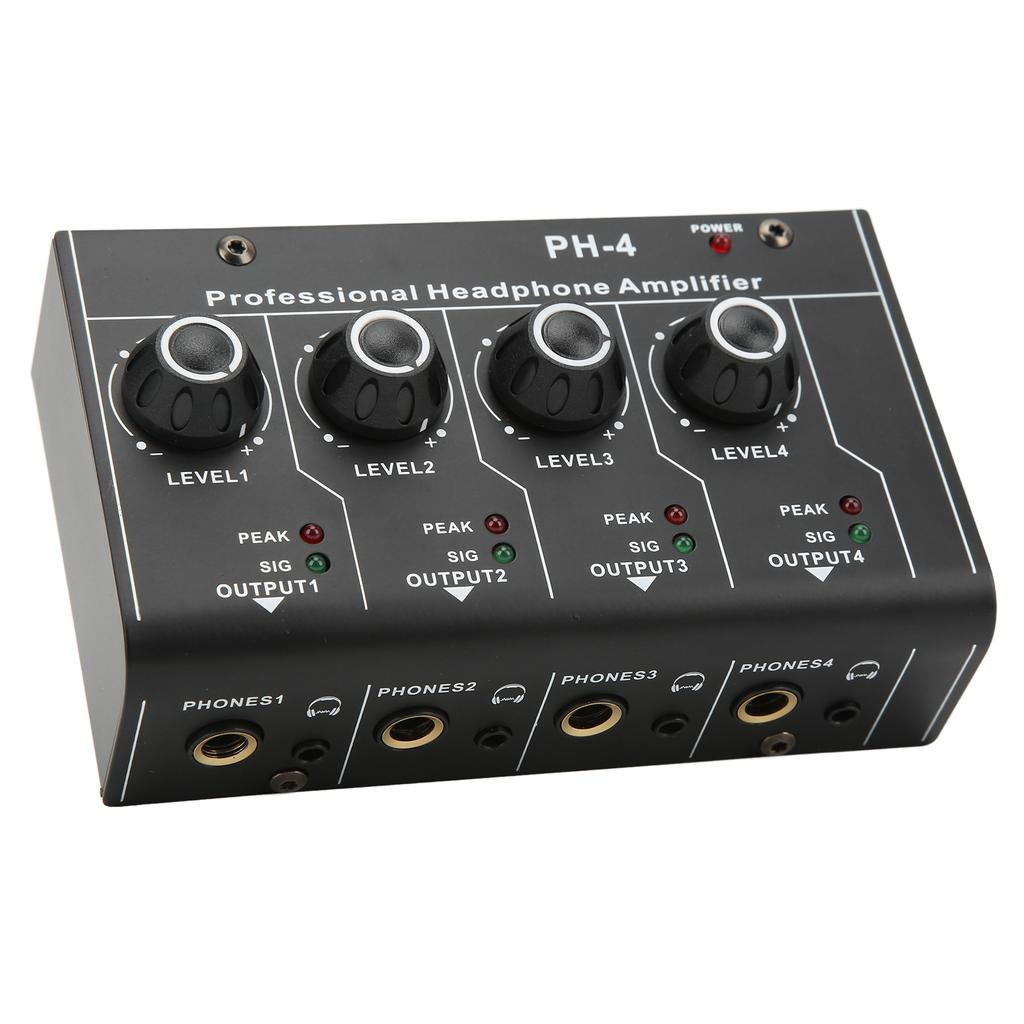 Buy Headphone Amplifier Splitter 4 Channel Stereo Output RCA Input Mini