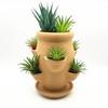 Maceta Torre Maceta de Terracota Gres Torre de Suculentas Maceta Decorativa Jardinería Vertical Maceta para Suculentas Orquídeas Fresas Exterior