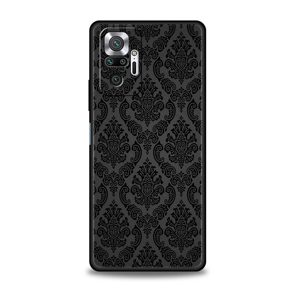 

Phone Case For Xiaomi Redmi Note 14 13 12 5G 11 10 Pro Plus 4G 9S 9 14C 13C 12C 10C 9C 9A Soft TPU Cover Gothic Style Black Lip Redmi Note 13Pro 4G