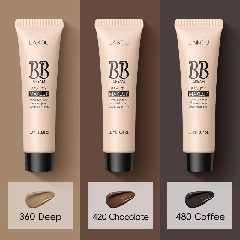 LAIKOU Wodoodporny krem BB pełnokryjący korektor długotrwały makijaż 30 ml [nietestowany na zwierzętach]