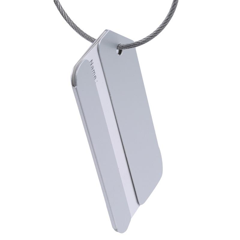 Kofferanhänger für Koffer Aluminium Datenschutz Gepäckanhänger Gepäckidentifikator Reisezubehör Essentials