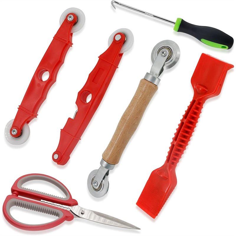 ABMH-Screen Repair Tools For Windows, 6 In 1 Rubber Strip Shovel For Installing And Replacing Window Patio Sliding Doors