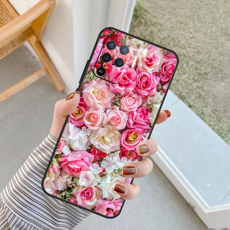 Bright Red Roses Flowers Case For Oppo A94 A74 A54 A80 A60 A40 A18 A38 A58 A78 A98 A96 A76 A16 A15 A17 A57 A77 A5 Pro