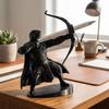 Retro Archer Pen Stand 3D Printed Samurai Sculpture Desk Pen Holder  Home Decoration