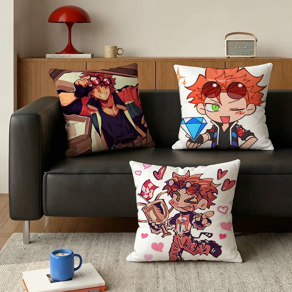 J-Jackpot Crash Course JJC Benny Various Sizes Square Pillow Case For Car Home Bedchamber Decor