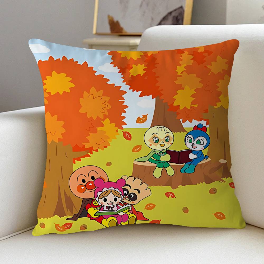 

A-Anpanman Cushion Cover Pillow Cover Decor Pillowcase Printed Cushion Case For Couch 12x12Inch