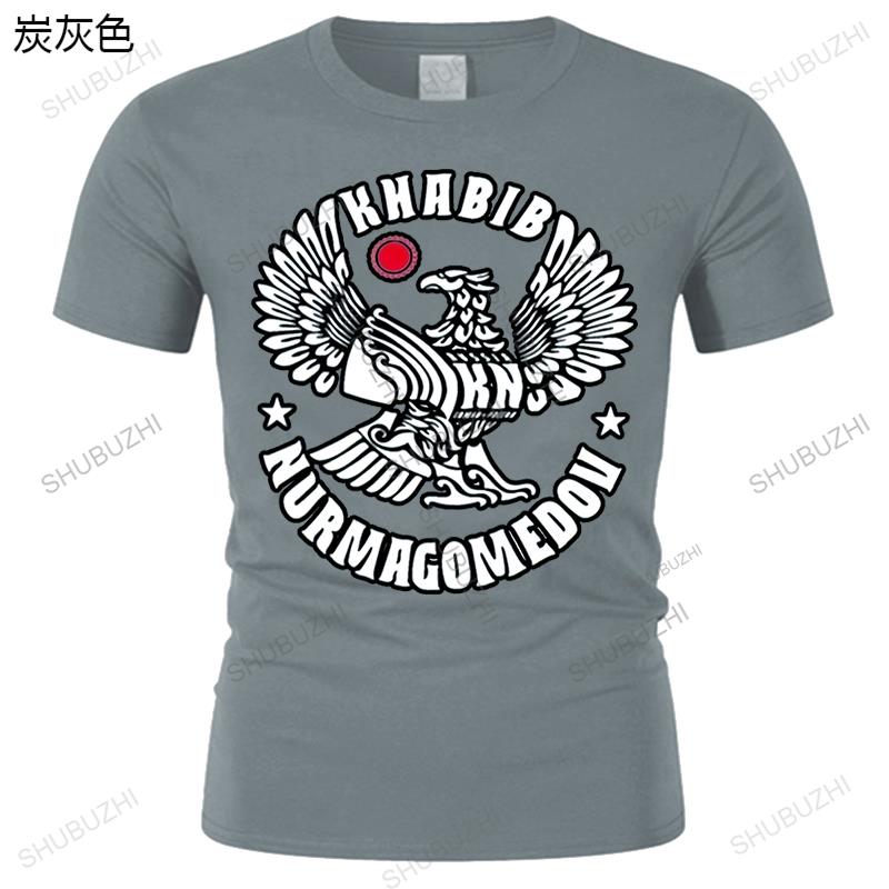 New summer t shirt black short sleeve tops for men Khabib Nurmagomedov Cotton Brand T-shirt Men O-neck streetwear print Teeshirt