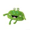 Green Frog Pencil Case Big Eyes, Big Mouth Soft Plush Pencil Case Fluffy Surface Zippered Pencil Case Pencil Case