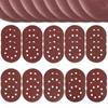 Lot de 100 disques abrasifs ronds à huit trous, 5 pouces (125 mm), grain 40-600, auto-agrippants, pour polissage
