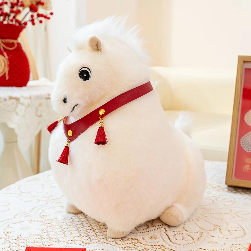 Kawaii Little Pony Plush Toys Cozy Stuffed Cartoon Horse Doll Warm Cuddly Children Companion Animal 2026 Mascot Home Decor
