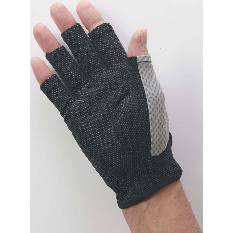 Used [New] PuroMonte Outdoor Gloves UV Care Trekking Gloves Fingerless Light Gray (LGY) M GB073U