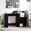 Desk Black Oak Effect 120.5 x 44 x 88.5 cm