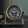 Retro Desk Clock Elegance Living Room Decoration Table Clocks Silent Design Desk Clock Home Ornaments Table Clocks Metal Art