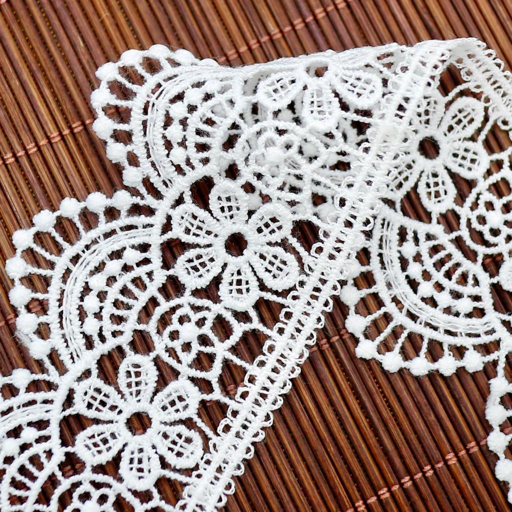 Unilateral Water-Soluble Barcode Lace, Milk Silk Embroidery Diy Accessories, Children'S Dress Lace