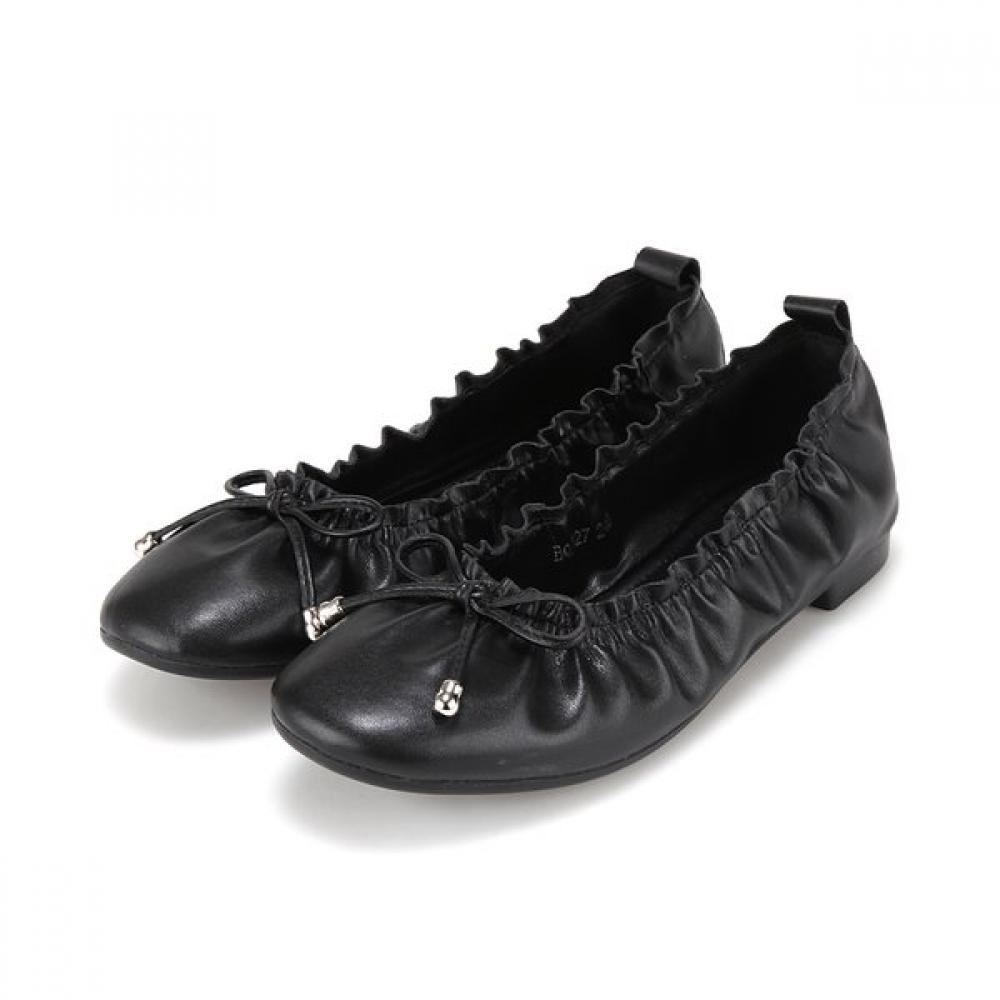 Barbara Leather Soft Minimal Feminine Flat 1cm Bqj127bk 225mm