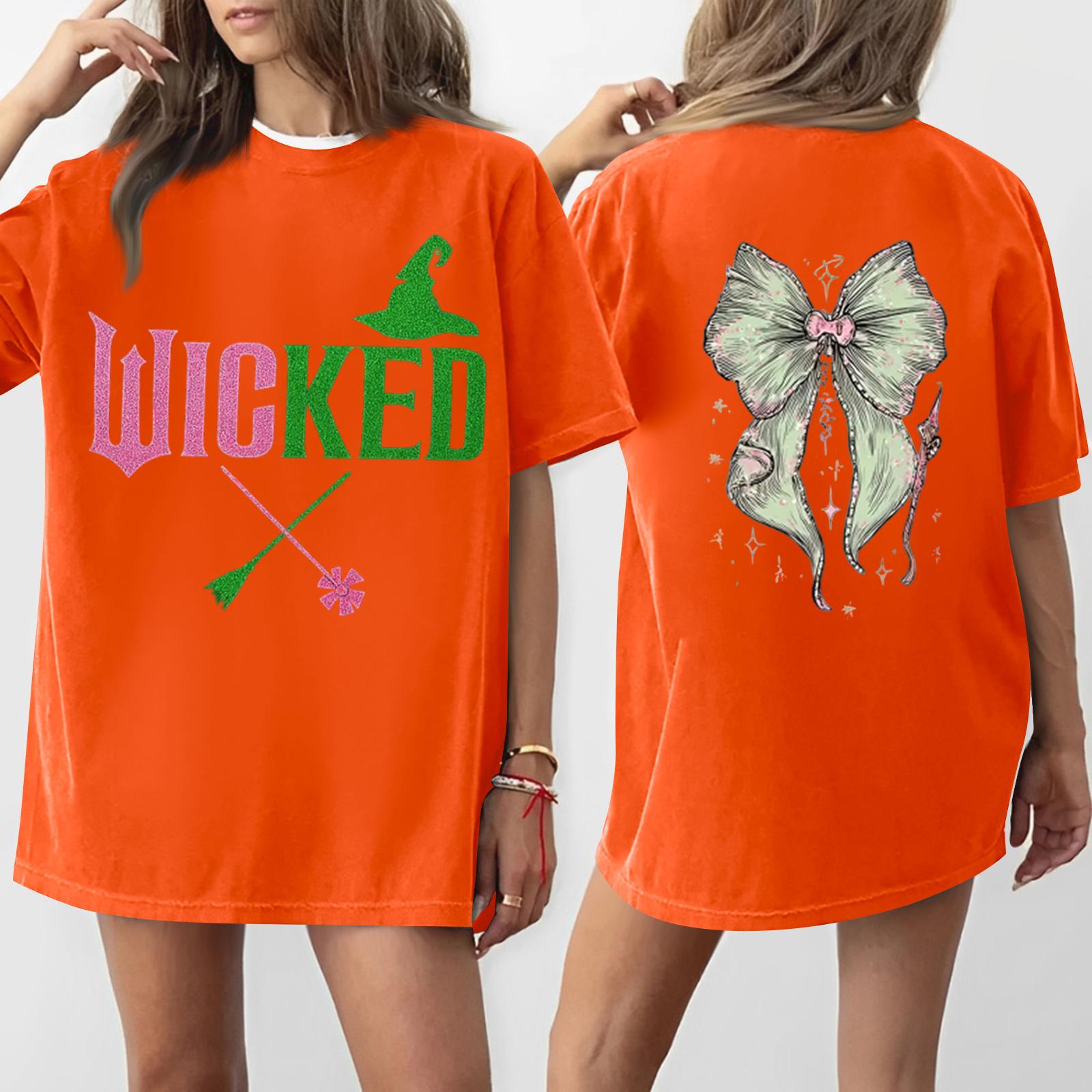 

Women s Casual Fashion Round Neck Printed Short Sleeve T-Shirt Top XXXXL оранжевый