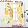 Set Of 2 Flat Printing Curtains Without Rod Fruit Leaf Design Valentine Is Day Festival Creative Durable Curtain Made Polyester