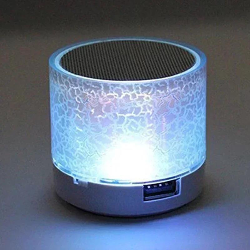 Mini difuzor Bluetooth Difuzor fără fir Crack LED SD Card USB Subwoofer Portabil MP3 Muzică Coloană de sunet pentru PC Telefon mobil