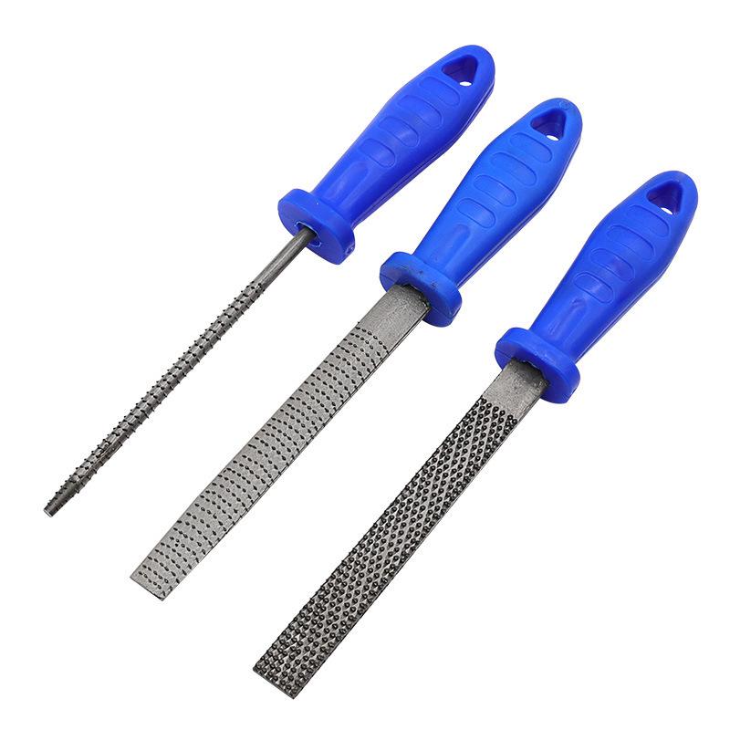 6-Inch Woodworking File Set: Handheld Sanding Tools with Half-Round, Flat, and Round Files