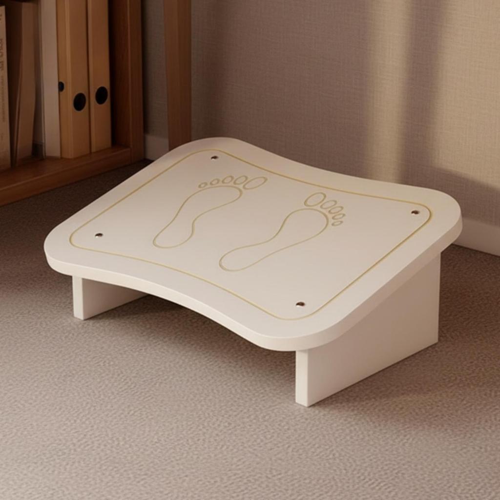 Low Footrest Stool Compact BeneathDesk SpaceSaving Leg Rest for Office, Lounge Seat,