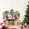 Christmas Static Cling Decals for Living Room Bedroom Holiday Party Decorations
