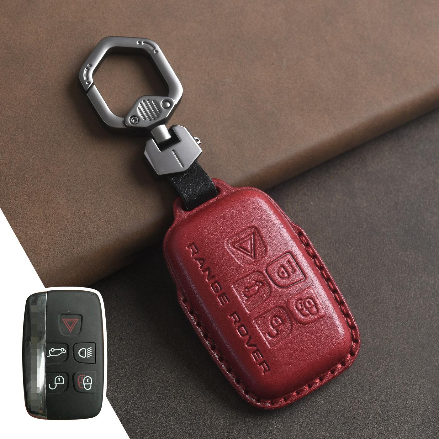 Car Key Case, Suitable for Land Rover, New Range Rover Sport Car Key Case, Genuine Leather, First Layer Cowhide