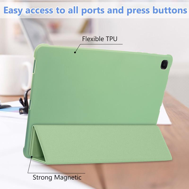 Case for Samsung Tab A9+ A8 10.5 X205 X200 S6 Lite 10.4 A7 T500 A7 lite T220 S7 S8 S9 FE S10 FE 10.9 Tablet Cover Smart Leather