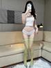 White Overknee Socks Women Sexy Thigh High Fishnet Stockings Nylon Elastic Hollow Out Sock Mature Style Exotic Mesh Long Socks